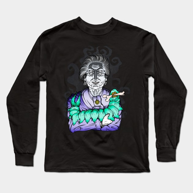 Hellish granny Long Sleeve T-Shirt by juliusllopis